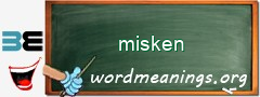 WordMeaning blackboard for misken